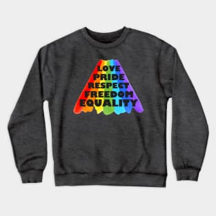 LGBTQ Pride Rainbow Crewneck Sweatshirt